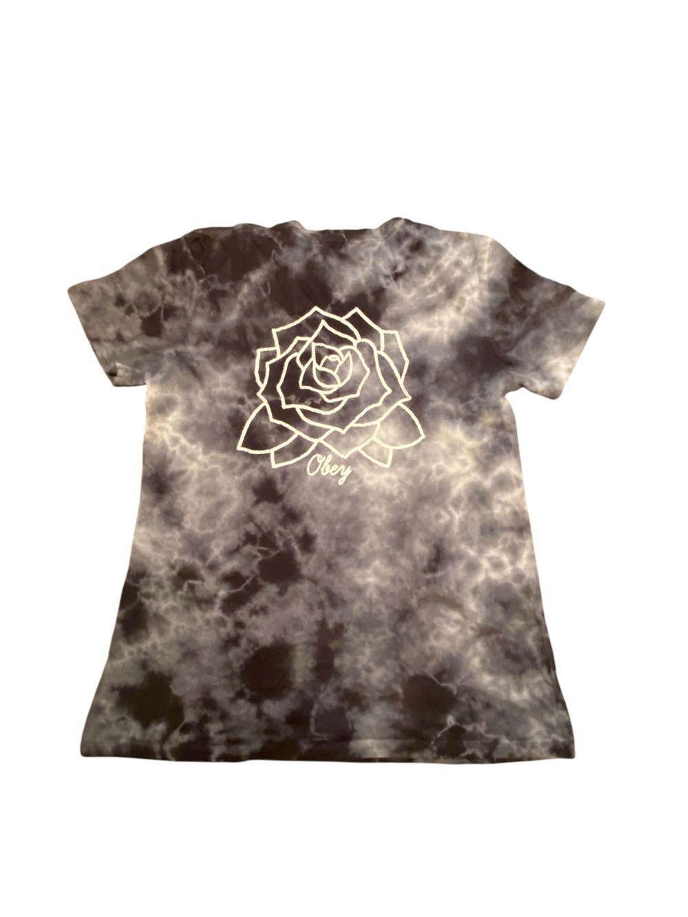 Obey Tye dye Rose T Shirt XS